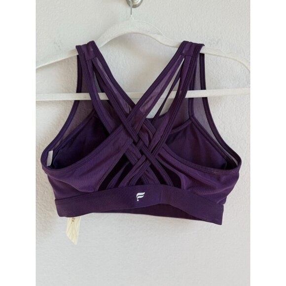 Fabletics Faye Mesh High Impact Sports Bra Luxe Purple Women’s Size Small NEW - Picture 3 of 11